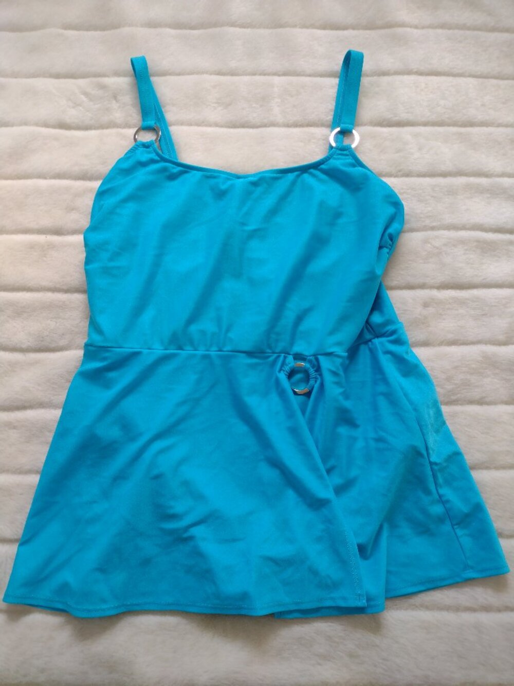Carol Wior Women's One Piece Swimsuit 22W Blue